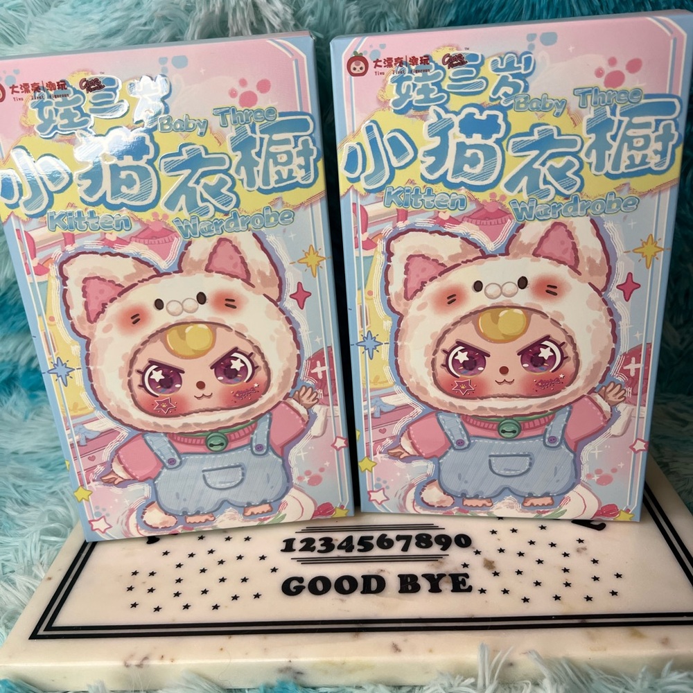 BUNDLE OF TWO BABY THREE KITTEN WARDROBE BLIND BOXES CURE PLANETA